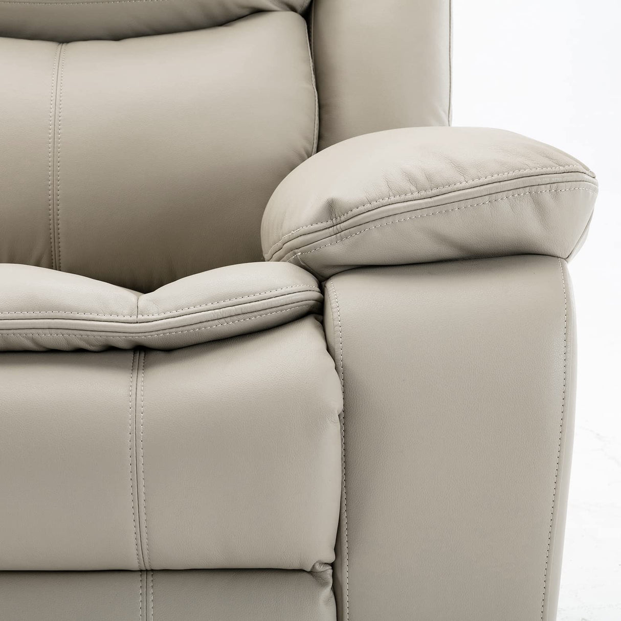 Familymill Breathable Leather Manual Recliner for Living Room Familymill