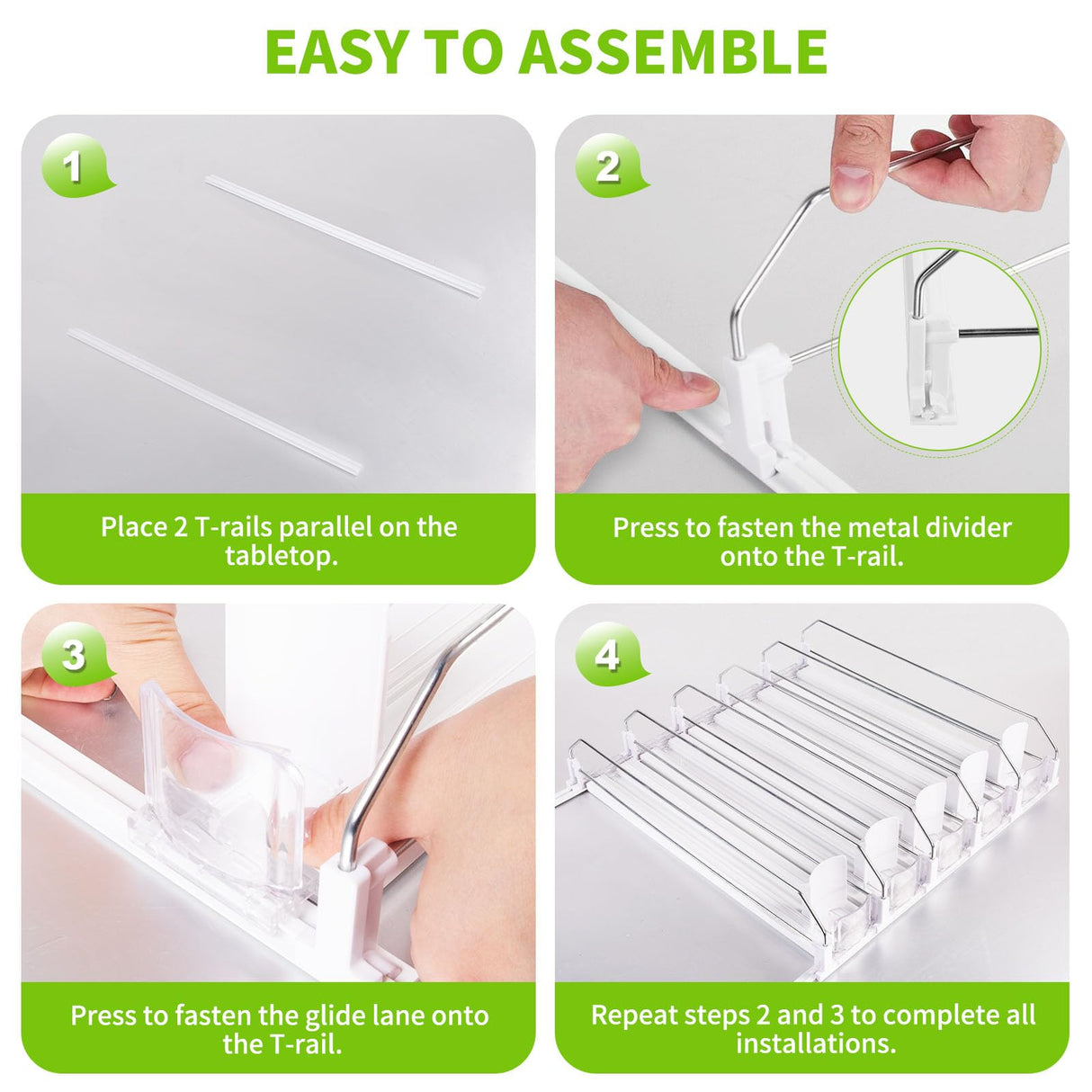 Drink Organizer for Fridge, Soda Can Dispenser for Refrigerator, Automatic Drink Dispenser for Fridge Holds up to 25 Cans, 5 Row Coanto