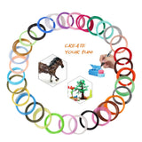 MIKA3D 32 Colors 3D Pen PLA Filament Refills, Each Color 10 Feet, Total 320 feet, Pack with 4 Finger Caps MIKA3D