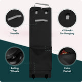 Handy Laundry Rolling Tree Storage Bag - For 9-Foot Artificial Christmas Holiday Tree. Zippered Bag, Carry Handles and Wheels for Easy Transport. Protects Against Dust, Insects, and Moisture. (BLACK) Handy Laundry