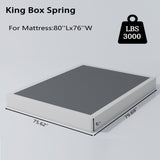 Vaciwe 6 Inch Box Spring King Size Bed Base, Heavy Duty Metal Frame Mattress Foundation with Easy Clean Cover, Noise Free,Easy Assembly Vaciwe