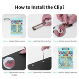 PYD Life 8 Pack Sublimation Clipboards Blanks White PU Leather Front A4 Letter Size 8.6" x 12.2",Office Supplies Clipboards for Teacher Classroom Nursing Organize,Carry and Store PYD Life