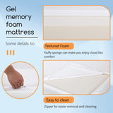 BestMassage | 5 Inch Twin Mattress | Gel Memory Foam | Medium Firm Feel | White | Bed in a Box, CertiPUR-US Certified | Pressure Relief, Cooling Ventilated Foam | Breathable Knit Cover BestMassage