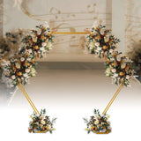 8.2FT Wedding Arch,Hexagon Backdrop Stand for for Ceremony,Iron Arch Wedding Arbor, Backdrop Stand Metal Arch Stand for Party,Wedding Backdrop Stand for Wedding Birthday Party Gdrasuya10
