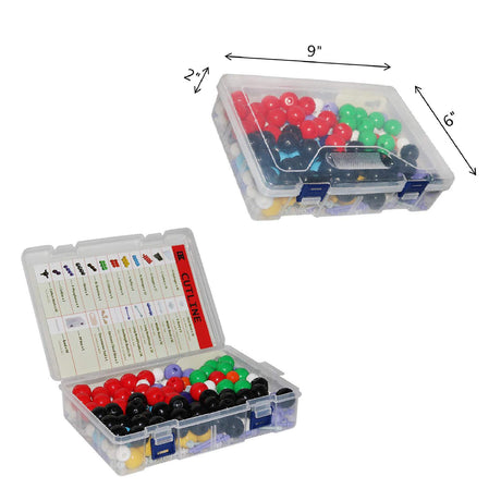 LINKTOR Chemistry Molecular Model Kit (444 Pieces), Student or Teacher Set for Organic and Inorganic Chemistry Learning, Motivate Enthusiasm for Learning and Raising Space Imagination, A Fullerene Set LINKTOR