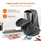 Bonsaii Laminator Machine with 5 Laminating Sheets, 9 Inch Thermal Laminating Machine for Doc/Posters/Photos, Compact Laminator for Home Office School, L421-Grey bonsaii