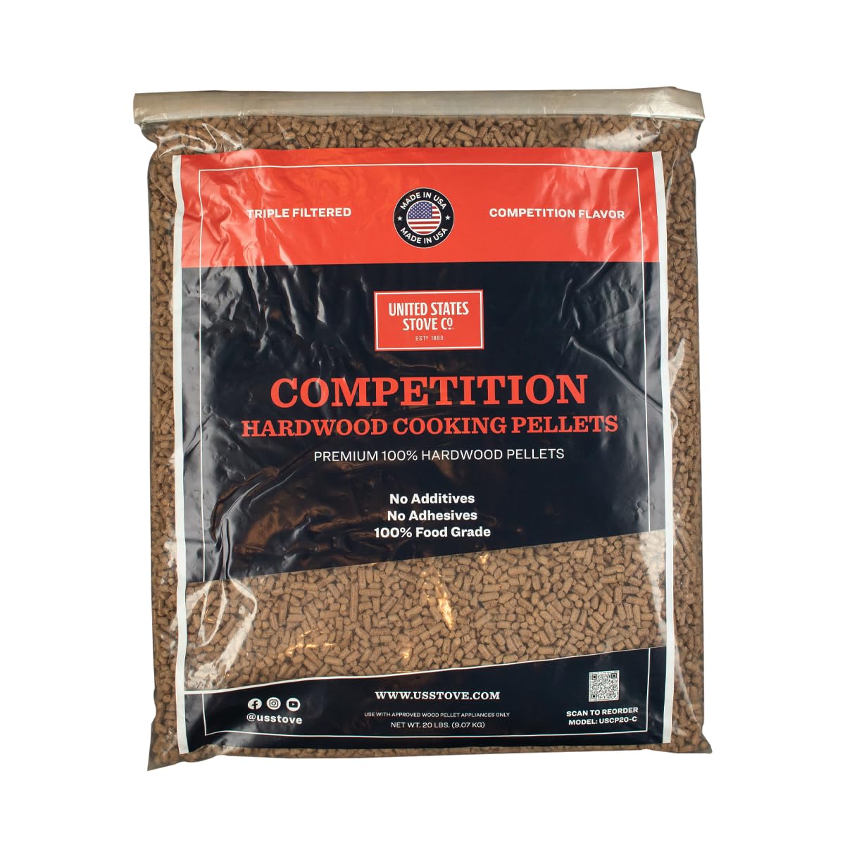 Competition Cooking Pellets, 20lb Bag