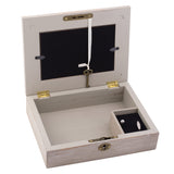 Cottage Garden Make World Special Natural Taupe Wood Locket Music Box Plays What a Wonderful World Cottage Garden