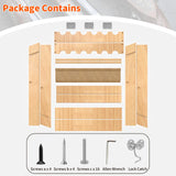 OSIEWEN Gun Rack,Wooden Portable Gun Racks Stand,12 Slot Indoor Outdoor Folding Rifle Rack Holder Use with Pistol Storage OSIEWEN