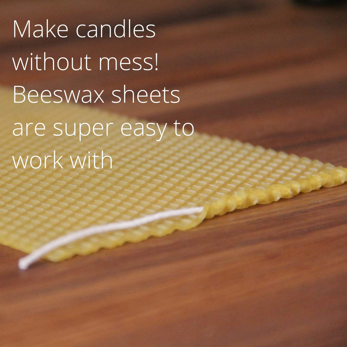 CraftersAvenue Beeswax Candle Making Kit - 16 Beeswax Sheets for Candle Making - Size 5 x 8 in - Make Your Own Rolled Candle - Candle Making Supplies - Beeswax Candle Making Set, yellow (16PBS) CraftersAvenue