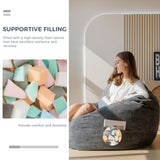 MAXYOYO Bean Bag Chair, Floor Sofa with Handle, Bean Bag Chairs for Adults and Kids, Teens Living Room Bean Bag, Accent Sofa Chair with Pocket for Gaming Reading Relaxing MAXYOYO