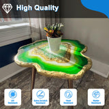 Shabebe Table Top Epoxy Resin 2 Gallon, Super Gloss & Crystal Clear Epoxy Resin Kit with UV Resistant & Self Leveling, Non Toxic Food Safe for River Tables, Live Edge Tables, Bar Tops, Countertops 1:1 Shabebe