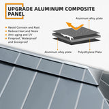 EROMMY 12' x 20' Gazebo Outdoor Double Roof Aluminum Composite Canopy Aluminum Frame Pavilion with Curtains and Netting for Patio Lawn Garden Backyard EROMMY