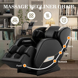 AYJOIR 2026 Massage Chair Full Body, Zero Gravity SL-Track Shiatsu Massage Recliner Chair with Body Scan, 6 Fix Point Rollers,Airbags,Deep Yoga Stretch, Heating Function,Black AYJOIR