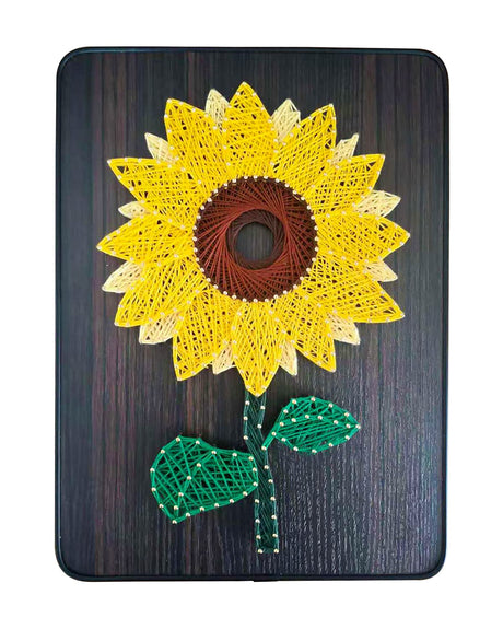 DIY String Art Kit for Adults,Beginner,Teens,Kids.Include All Necessary Accessories and Frame, Adults Crafts Kit, Home Wall Decorations Unique Gift（Sunflower 9.8 X 13.4 inch） KRSHEMDE