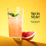 Highball Drinking Glasses Set of 10 Glass Cups by Home Essentials, 17 Oz. Glassware, for Water, Juice, Cocktails, Iced Tea Home Essentials & Beyond