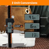 HARDELL Digital Caliper 12 Inch, Stainless Steel Caliper Measuring Tool with Large LCD Screen, Auto-Off Feature, Inch/Millimeter, Electronic Vernier Caliper for DIY, Jewelry, Parts,3D Printing HARDELL