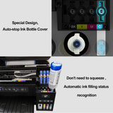 Seogol Compatible Epson 502 T502 Refill Ink Bottles Replacement for Ecotank ET-2750 ET-3750 ET-4750 ET-2760 ET-3760 ET-4760 ET-2700 ET-3700 ET-3710 ET-15000 ST-2000 ST-3000 ST-4000 - 4 Pack seogol