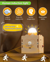 Poraxy STEM Kits for Kids Age 8-10-12, 6 in 1 Science Kits, Wooden 3D Puzzles, Toys for Ages 8-13, Building Projects Crafts Model Kits, Birthday Gifts for Boys Girls Ages 7 8 9 10 11 12 13 Years Old Poraxy