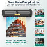Assark Laminator Machine A3 with 50 Laminating Sheets, Laminator Thermal and Cold with Paper Trimmer Corner Rounder, High-Speed Jam-Free, Low-Noise 13-Inch Laminating Machine Assark