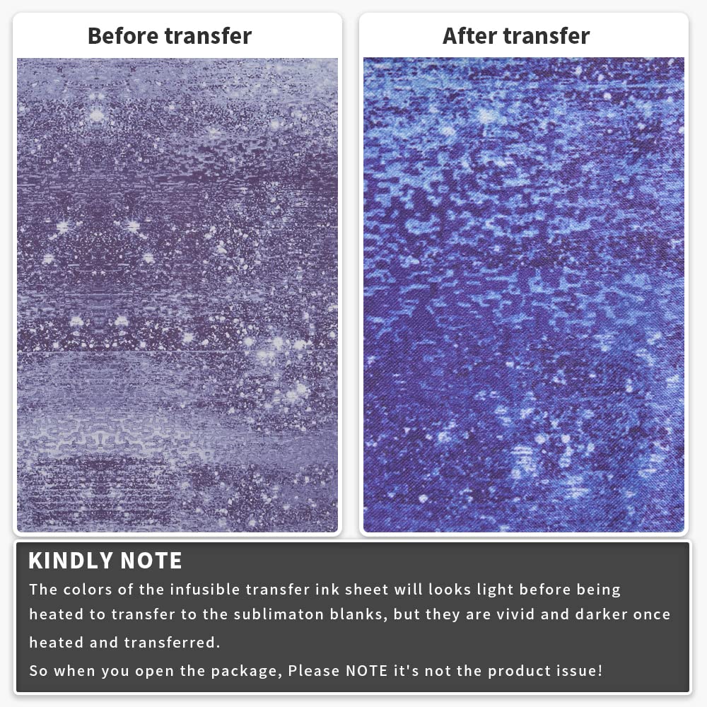 Transfer Sheets-Glitter-Sublimation Paper forBlank T-Shirts Cup Coasters Mug,12pcs/Set, 12"x12" Gold Green Blue Purple Brown Lucky Goddness