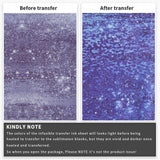 Transfer Sheets-Glitter-Sublimation Paper forBlank T-Shirts Cup Coasters Mug,12pcs/Set, 12"x12" Gold Green Blue Purple Brown Lucky Goddness