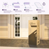 NapQueen 8 Inch Innerspring Twin Size Medium Firm Memory Foam Mattress, Bed in a Box, White NapQueen