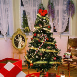 6ft Artificial Christmas Tree, Arbol de Navidad with 1000 Branch Tips, Fake Christmas Tree, Premium Spruce Xmas Tree with Fold-Able Metal Base Stand CRSTAFU