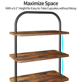 Cupcake Stand, 3 Tier Wood Cupcake Stand for 50 Cupcakes Large Dessert Stand Cupcake Display Stand Cupcake Tower for Farmhouse Decor, Party Serving Tray, Vendor Dessert Table Display Set OugeWood