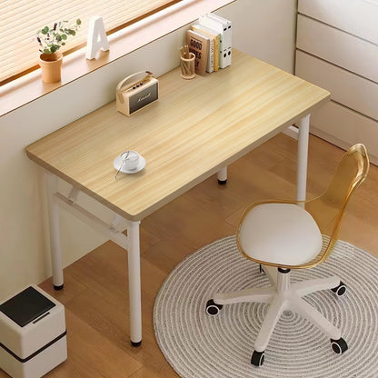 XUEGW Computer Desk Study Table No Assembly Required, Writing Computer Desk Space Saving Foldable Table Simple… - WoodArtSupply