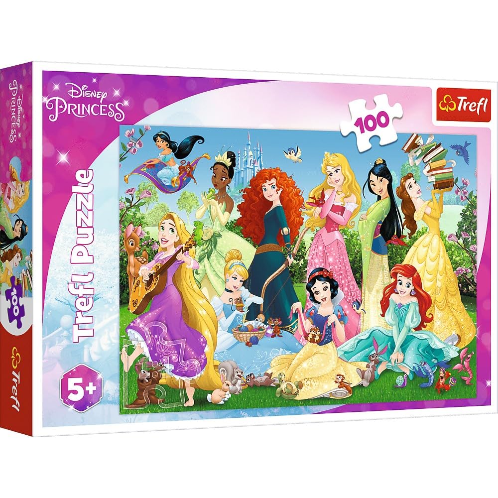 Trefl 16417 - Charming Princesses - 100 Pieces Jigsaw Puzzles for Kids Trefl