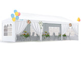Quictent 10x30 Party Tent Gazebo Wedding Canopy Tent for Parties BBQ Shelter Pavilion with Removable Sidewalls & Elegant Church Quictent