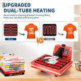Heat Press 16"x20", Heat Press Machine, Even Heating Technology, Large Operating Panel, Industrial Digital Heat Transfer Machine Sublimation for T-Shirts, Clothes, Canvas Bags, Red GarveeTech