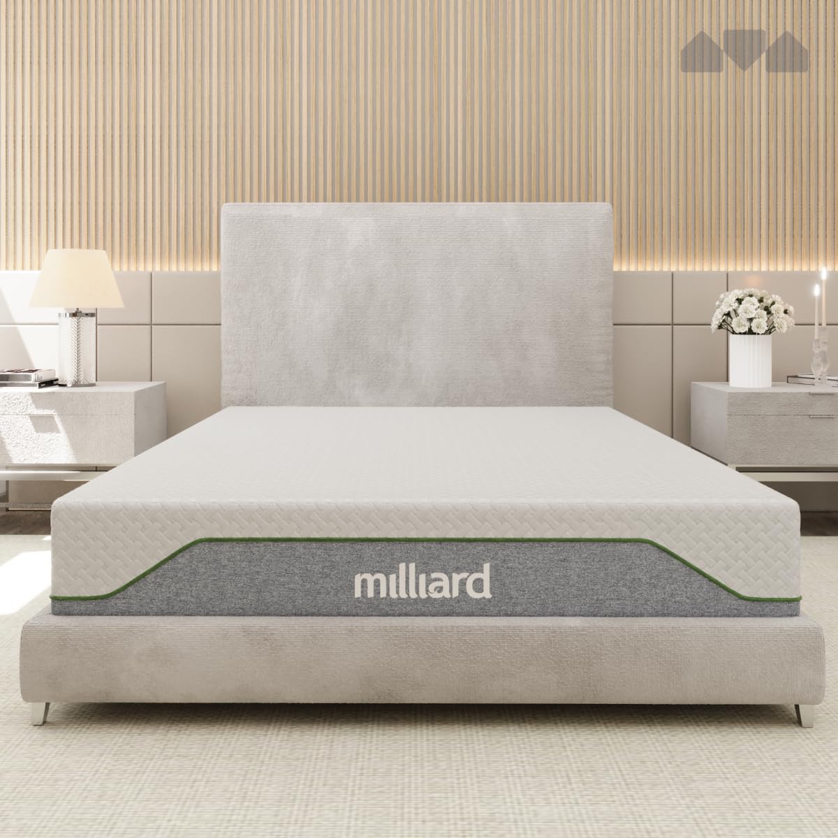 Milliard Memory Foam Mattress 10 inch Firm, Pressure Relieving, Classic (King)