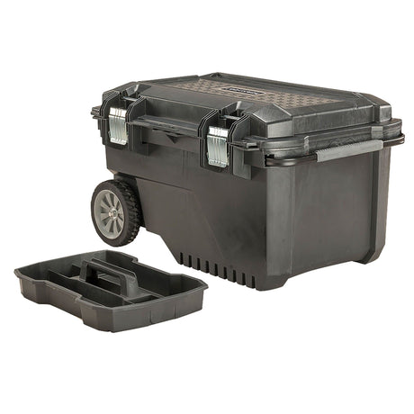 CRAFTSMAN 29-in. Rolling Tool Box with Wheels, Black, Plastic, Lockable (CMST24800) CRAFTSMAN