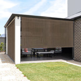 VICLLAX Outdoor Roller Shade Fabric for Porch Gazebo, Patio Blinds Roll Up Shade (8' W X 8' L), Mocha VICLLAX