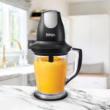 Ninja QB1004 Blender/Food Processor with 450-Watt Base, 48oz Pitcher, 16oz Chopper Bowl, and 40oz Processor Bowl for Shakes, Smoothies, and Meal Prep,Black Ninja