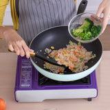 Cooking Spoon for Nonstick Cookwares, VOVOLY Silicone Spoon for Mixing, Scoop, and Scrape, Black, 11.4'' Vovoly