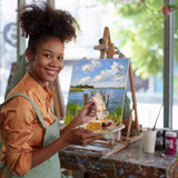 FIXWAL Canvas Boards for Painting 24pcs, with 8x10, 9x12, 11x14, 5x7 Canvases for Painting Art Paint Canvas Panels Gesso Primed Acid-Free Blank Canvas Boards Acrylics Oil Watercolor Paints Fixwal