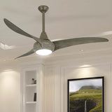MINKA-AIRE F844-DRF Light Wave 52" Ceiling Fan with LED Lights & Remote, Driftwood MINKA-AIRE