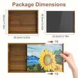 JBBTOOL Hidden Storage Box, Concealment Furniture Wall Safe Wooden Concealment Shelf for Wall with Picture Frame for Valuables or Secret Decor JBBTOOL