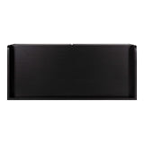 Kate and Laurel Kitt Modern Floating Shelf with Drawers, 28 x 12 x 6.5 inches, Black, Chic Floating Storage Console Table or Desk for Wall Kate and Laurel