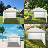 Canopy SunWall, 10x10ft Pop Up Canopy Sidewall for Instant Canopy Tent Gazebos, 1 Pack Sidewall Only Dark Senmortar