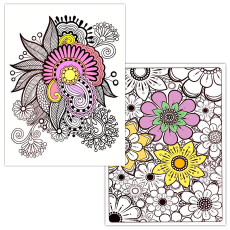 Adult Coloring Book Bundle with 10 Deluxe Coloring Books for Adults and Teens (Over 250 Stress Relieving Patterns). Adult Coloring Books