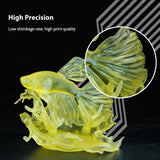 FUNCRECOL 3D Printer Resin Clear, High Precision Fast UV-Curing 3D Resin 405nm for LCD/DLP/MSLA Resin 3D Printer, Low Odor 3D Printing Resin Clear Yellow 1KG FUNCRECOL