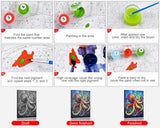 TISHIRON DIY Paint by Number Colorful Octopus, Paint by Numbers for Adults, Abstract Adult Paint by Numbers, Kids on Canvas Wall Art, Paint by Numbers for Adults Beginner, 16x20 inch TISHIRON