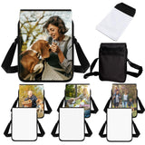 6 Pcs Sublimation Bags Blanks Sublimation Sport Bag Sublimation Shoulder Bag Sublimation Crossbody Bag DIY Sublimation Bags for Adults Children Father's Day Gifts Olutacot