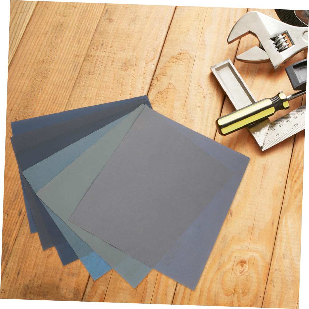 HEALSOPTHY Sandpaper Precision Grits for Wood Metal Automotive Finishing Wet Dry Abrasive for Furniture Wood Turning Projects Per Pack HEALSOPTHY