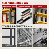 MDXEKE 3000lbs Garage Shelving Heavy Duty, 4-Tier Metal Adjustable Garage Shelves, Storage Shelves for Warehouse, Pantry, Basement, 31.5" W X 20" D X 63" H (Black+Yellow, 31.5x20x63) MDXEKE