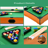 Hora de Lima Mini Pool Table for Kids Mini Billiards Table-Top Game Pool Table Toy for Cat Pool Tables Fun for Kids Birthday Children's Day Gift (14") Hora de Lima